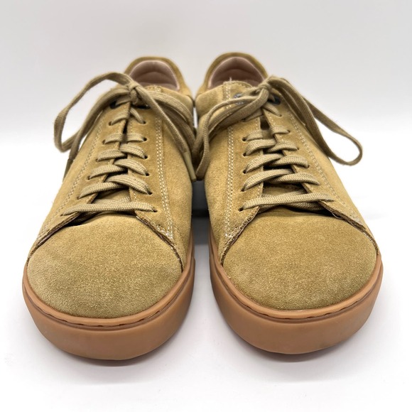 BIRKENSTOCK Bend Low Top Sneaker Womens 40 Khaki Tan Narrow Suede Lace Up - Picture 2 of 13